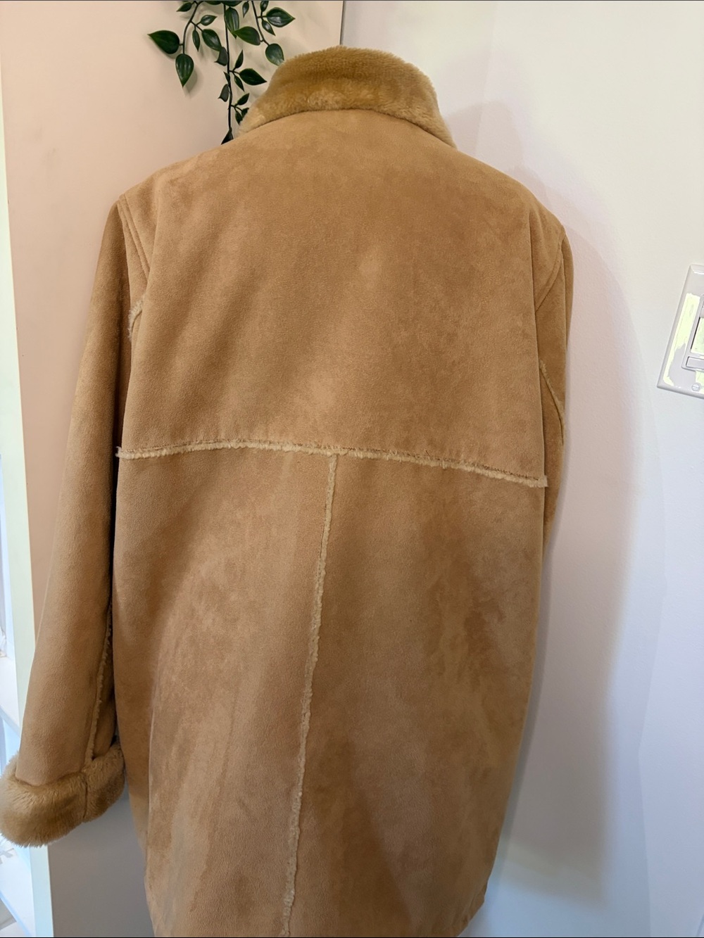 Faux suede teddy bear coat XL - Picture 3 of 9
